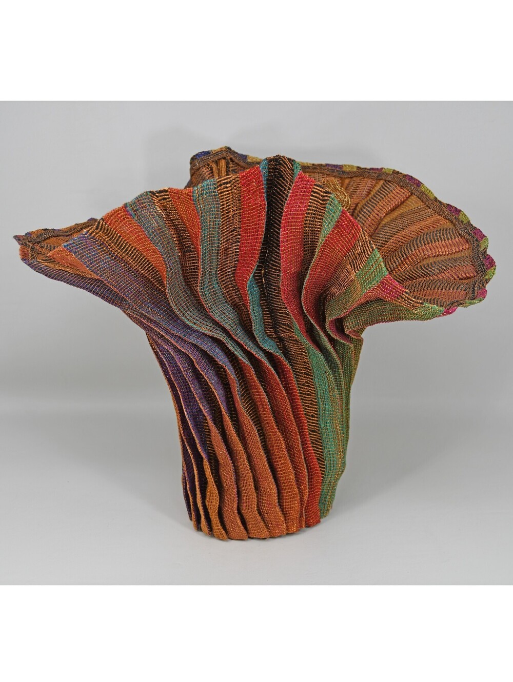 Woven Wire Fiber Art Sculpture Donna Kaplan Tropical Dreams Northwest Winter 11"